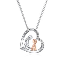 Nobbler Sisters Gifts from Sister-Heart Sister Necklace for Big Little Sis-Sisters Christmas Birthday Valentines Day Gifts-Bff Friendship Necklaces