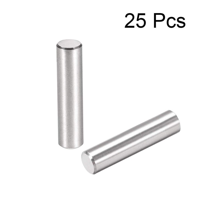 sourcing map 25Pcs 6mm X 25mm Dowel Pin 304 Stainless