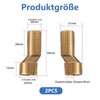 VZU Pack of 2 Shower Tap Adaptors, 3/4 Inch to