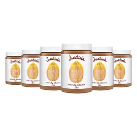 Justin's Honey Peanut Butter, Gluten-free, Non-GMO, Responsibly Sourced, 6 Jars, 28 Ounce (Pack of 6)