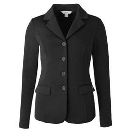 HORZE Ada Women's Show Jacket - Elegantly Tailored, Flexibly Fashionable - Black - 8