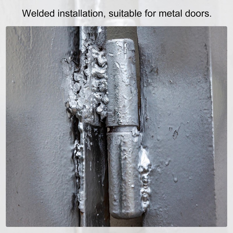 sourcing map 6 Pairs Weldable Barrel Hinges Male to Female