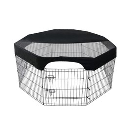 24 Inch Pet Playpen Cover 8 Panels Octagonal Pet Fence Mesh Cover Dog Playpen Sun Protection Shade Cover Waterproof Dog Playpen Top Cover Playpen Not Include VCXN