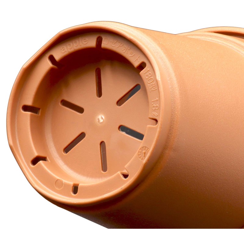 Appleware Pot, Planter, Plastic Pot, Rosé Pot, Type 300, Brown,