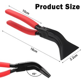 ZOLGINAH Folding Pliers 45° Sheet Metal Bending Pliers Wide 22 mm Spengler Roofing Tool, Folding Pliers Sheet Metal with Non-Slip Handle for Bending and Smoothing Sheet Metal