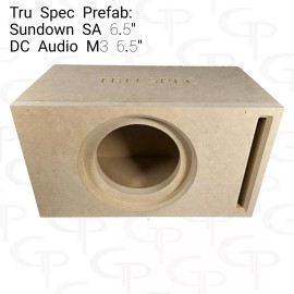 GP Car Audio TRU SPEC Prefab Single 6.5" Subwoofer Enclosure Box Sundown SA / DC M3