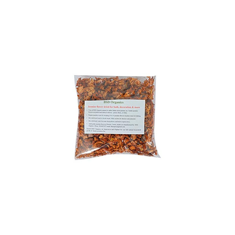 BSD Organics Jasmine flower dried for bath, decoration & more