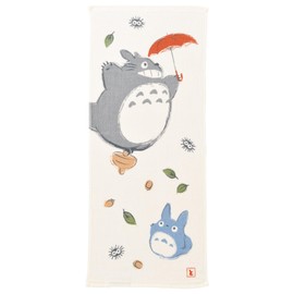 Marushin 1005037300 Ghibli Face Towel, My Neighbor Totoro, 13.4 x 31.5 inches (34 x 80 cm), 100% Cotton