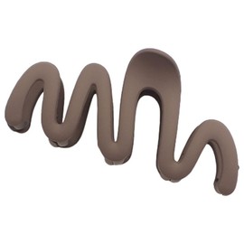 GOMINIMO Small Matte Snake Claw Hair Clip (Brown, 10.5cm) OR27-14