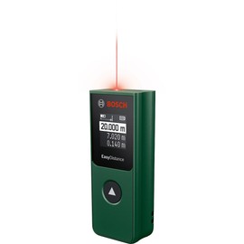 Bosch Laser-Entfernungsmesser EasyDistance 20 (einfache und präzise Messung bis 20 m, Hosentaschenformat, Ein-Tasten-Steuerung, in Karton)