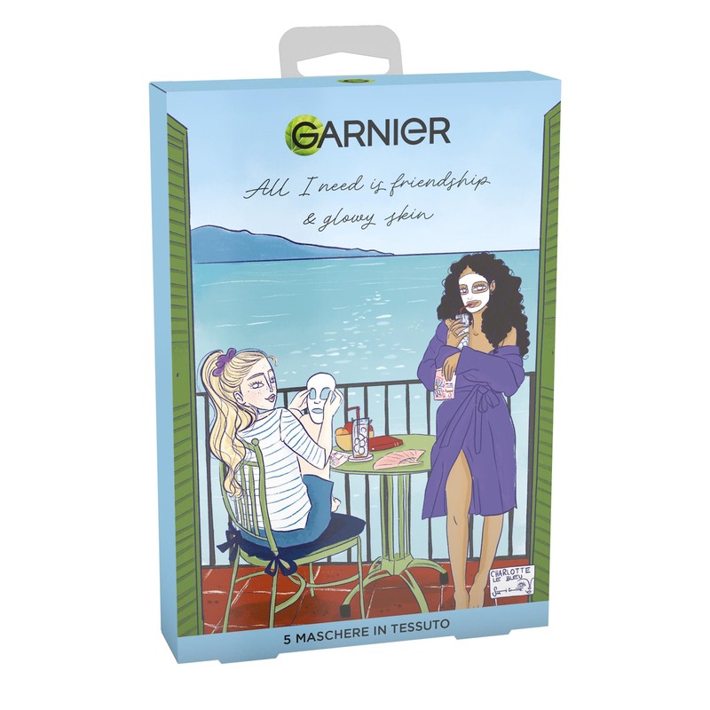 Garnier Cofanetto Maschere Viso in Tessuto – 5 Maschere per