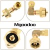 Mgoodoo 1LB Propane Burner Elbow Adapter, 3/8 Inch Brass Swivel