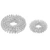 CHI-ENTERPRISE - Premium Massage Ring Set for Finger | Anti-Stress Ring | Acupressure Ring - Anxiety Ring | Contents: 2x Anti-Stress Ring Silver (Large & Small)