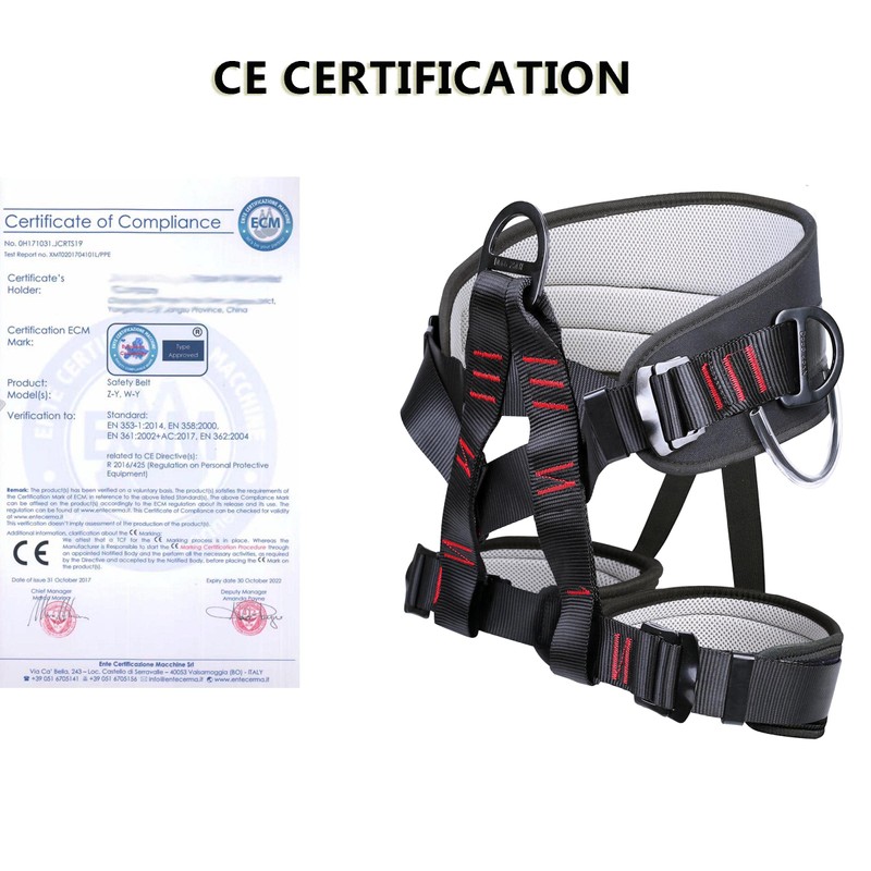 Adjustable Thickness Climbing Harness Half Body Harnesses for Fire Rescuing