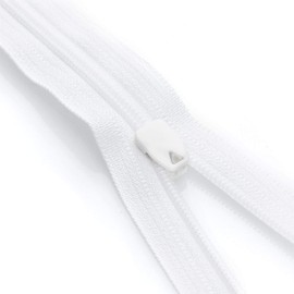YKK Bed Linen Zip in White, Not Separable, 155 cm, Duvet Covers, Duvets, Pillows