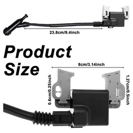 ZAMDOE 30500-Z5T-003 Ignition Coil Module for Honda GX340 GX390 GX240 GX270 EB5000 EB6500 EM5000 EM6500 Engines Replace 30500-Z5R-003 30500Z5T003 HZG-C00001 with 4 pin Connector, Spark Plug