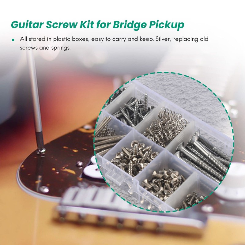 Dovhmoh 204 Pcs Guitar Screw Kit Set of 9 with