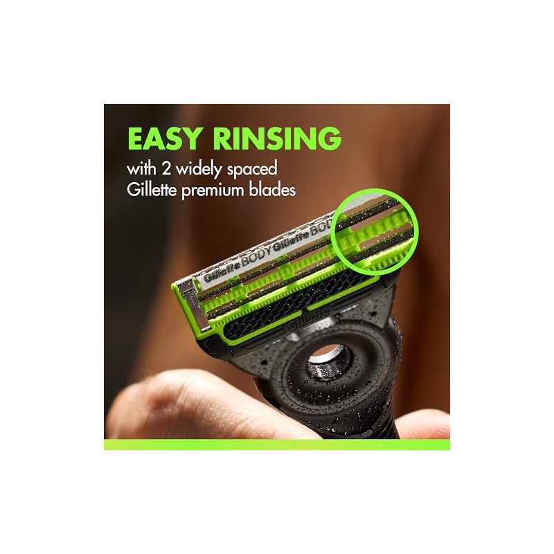 GilletteLabs Body + Intimate Razor Blade Refill Cartridges, 8 Count
