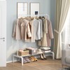 OTROUWORHT Clothes Rack Metal Clothing Rack with Bottom Shelf Garment