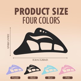 PUSKIU Eyeshadow Tool, 2025 New Reusable Eyeshadow Stencils, Eyeliner Template for Women with Brush, Eye Makeup Aid, Professional and Quick Eye Makeup Tool for Women, Easy to become beautiful (Blue 1pcs)