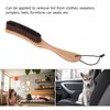 Clothes Brush, Anti-Static Soft Clothes Brush Comb Wooden Handle Pullover