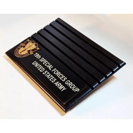 US Army 19th Special Forces Group desktop challenge coin display appx 30 coins