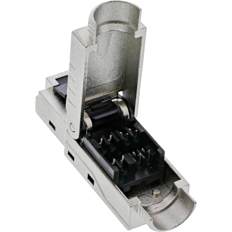 InLine 76204B RJ45 Connector Cat.6A 500 MHz, Field Assembled, Shielded,