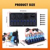 GGTA 8 Gang Marine Boat Switch Panel Waterproof,12V-24volt On-Off Rocker