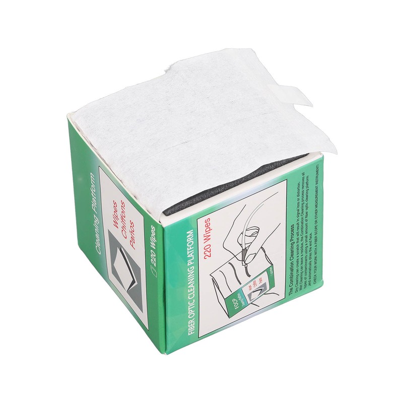 Fiber Optic Cleaning Wipe 220 Sheets Dust Free Cleaner Platform