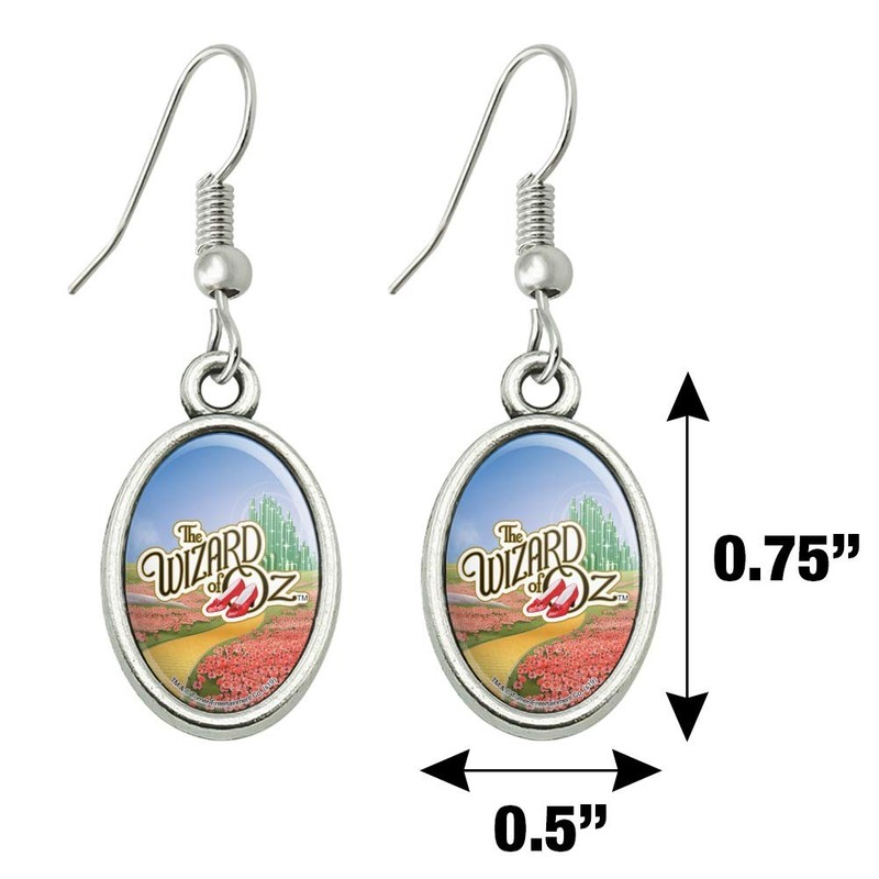 The Wizard of Oz Ruby Slippers Logo Novelty Dangling Drop