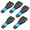 Buacoz 5 Pack MPO/UPC Female Fiber Optic Loopback Tester Cable,