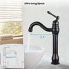 gotonovo Single Handle Vessel Sink Faucet 360° Swivel Bathroom Faucet