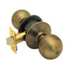 SCHLAGE F10ORB609 Orbit Passage Knob, Antique Brass