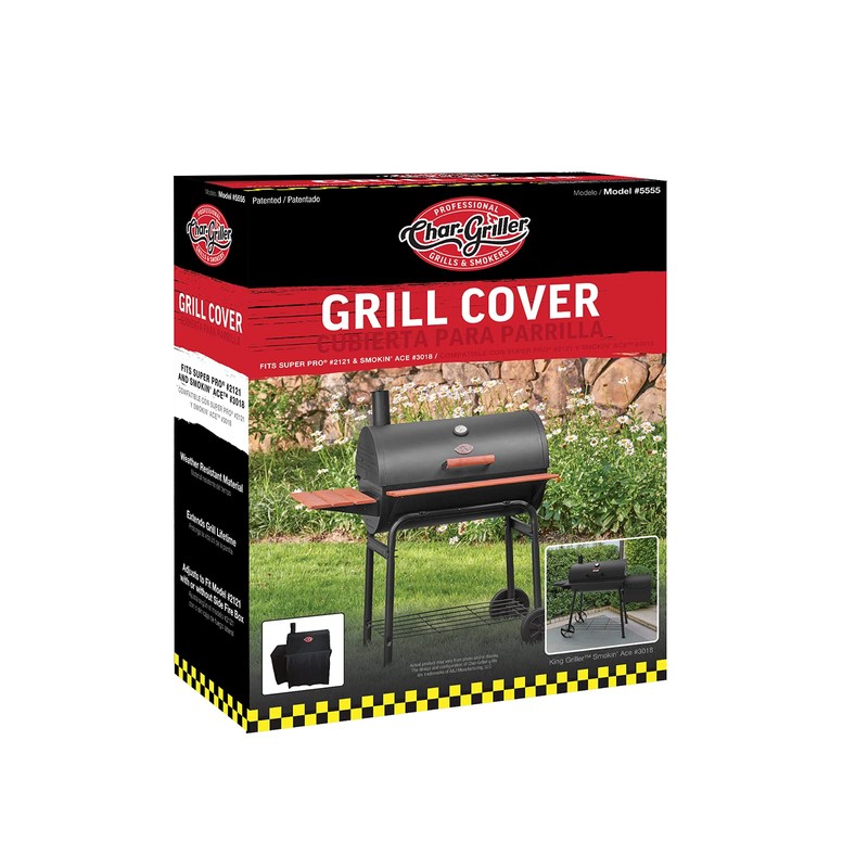 Char-Griller® Durable Polyester Grill and Smoker Cover with Waterproof Material,