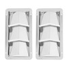 Pair Marine Air Vent Cover 3 Slots 210x110mm Rectangle Louver