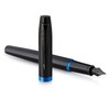Parker IM Vibrant Rings Fountain Pen | Satin Black Lacquer