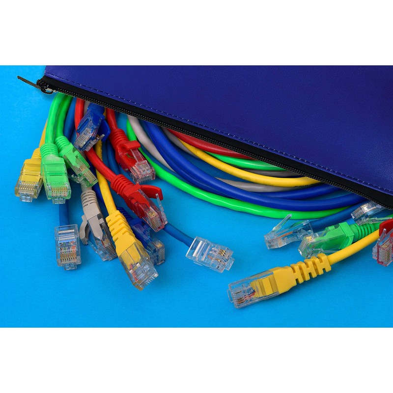 Better Office Products 6 Pack, Zippered Security Bank Deposit Bag,