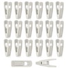 Zalizr 20 Pcs Velvet Hanger Clips, Strong Flocked Finger Clips