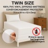 Dependable Industries Twin Size Heavy Weight Vinyl Mattress Cover Zippered,