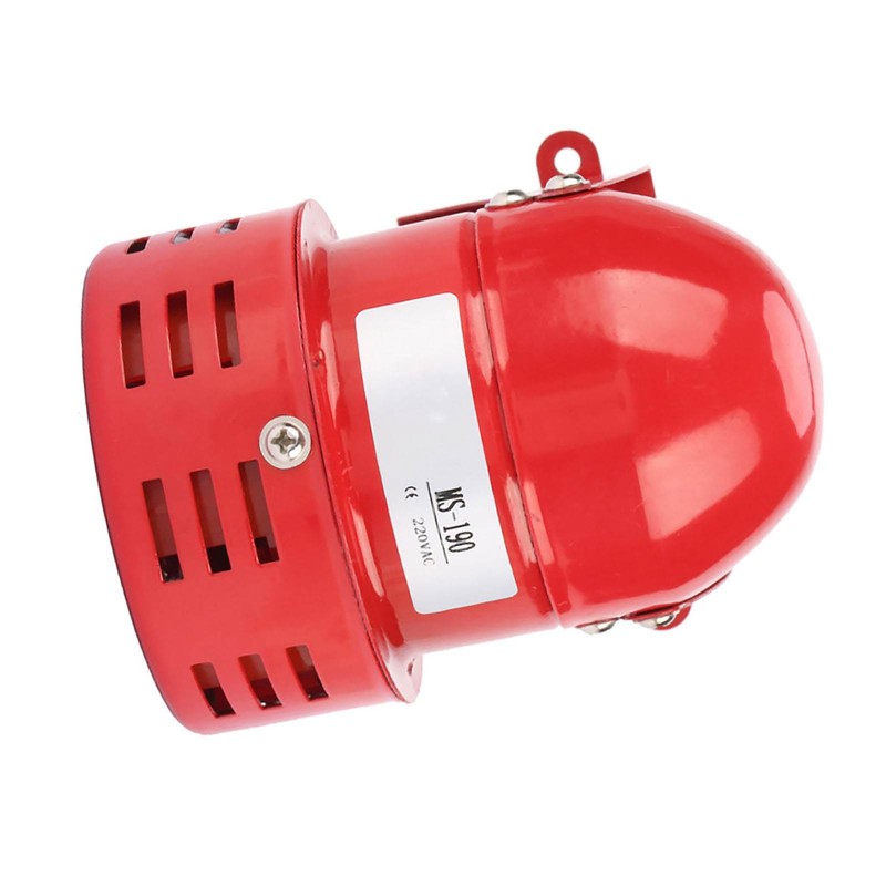 120DB Red Mini Metal Motor Alarm Industrial Sound Electrical Guard