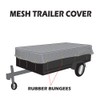 Xtarps - 6x10 Utility Trailer mesh Cover with 10 pcs