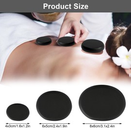 Hot Stone Massage Set, 9 Pieces Basalt Massage Stones, Large Hot Stones, Stones Massage Stones, Suitable for Spa Private Users Massage Therapy Relaxation