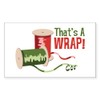 CafePress Thats A WRAP Sticker Rectangle Bumper Sticker Car Decal
