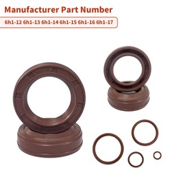 BIGLKNM Rebuild Kit Trim Tilt Seal Kit Compatible with Yamaha Outboard 60 70 75 85 90HP Trim Tilt Units 6H1-12 6H1-13 6H1-14 6H1-15 6H1-16 6H1-17