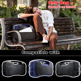 TXEsign Travel Case Storage Bag for 40W Portable Speaker, Speaker Carry Case Protective Bag with Shoulder Strap and Accessories Pocket