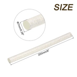 QUARKZMAN Pack of 6 Mini Hot Glue Sticks for Mini Hot Glue Gun, 4 Inch x 0.28 Inch Hot Glue Sticks for Arts DIY Crafts, Glitter Clear Yellow