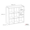 ClosetMaid 4590 Decorative Open Back 9-Cube Storage Organizer, Graphite Gray