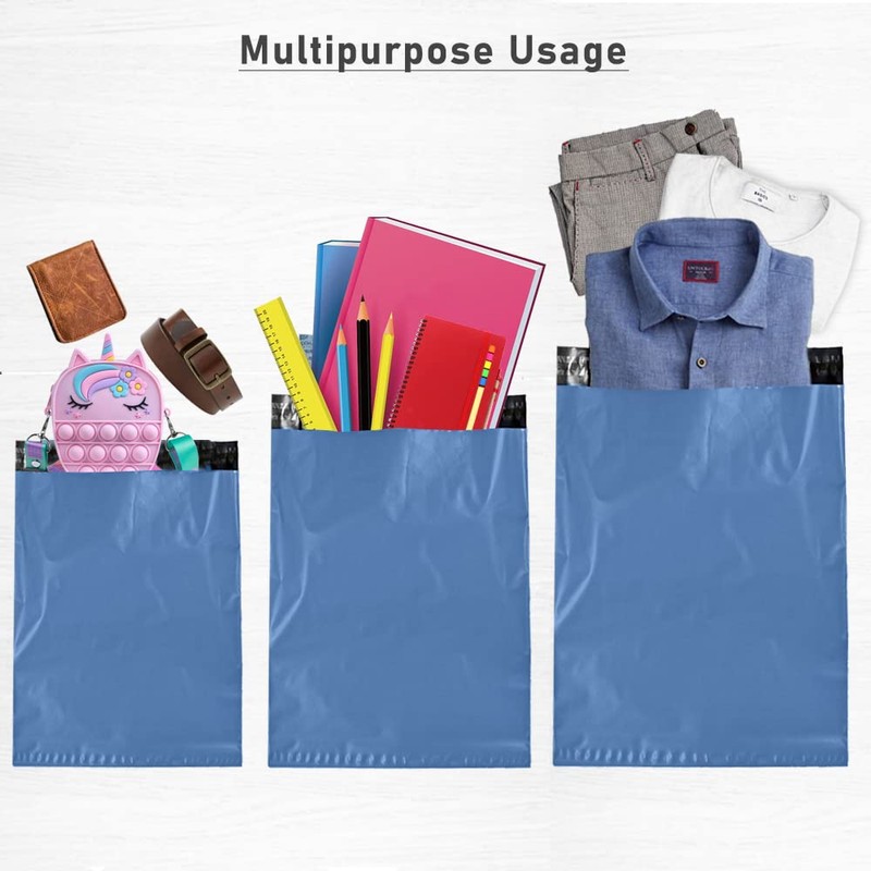 Blue Postal Bags Packaging Bags Mixed Pack of 50 Size