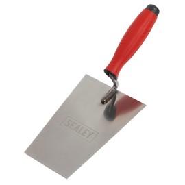 Sealey Stainless Steel Bucket Trowel - Rubber Handle - 180mm - T1204