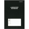 LABORATORY NOTEBOOK (100 pages), Black A4, 0.2 inch (5 mm)